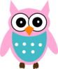 Pink Owl Clip Art