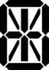 16 Segment Display Clip Art