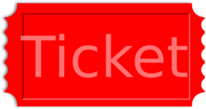 Red Ticket Stub Clip Art