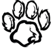 Wildcat Paw Plain Clip Art