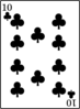 10 Of Clubs Clip Art