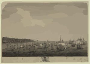 This Perspective View Of The Landing And Marching The Troops Along The Shore Towards The Fort Cojimar, Between The Hours Of One And Three, In The Afternoon Of June 7th 1762: ...  / Dom Ic. Serres Pinxit ; Jas. Mason Sculpsit. Clip Art
