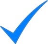 Check Mark Blue Clip Art