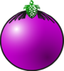 Purple Bauble Clip Art