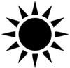 Black Sun Clip Art