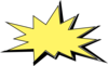 Kaboom Superhero Star Clip Art