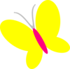 Yellow Butterfly Clip Art