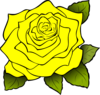 Yellow Rose Clip Art