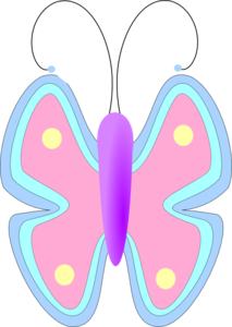 Pastel Butterfly Clip Art