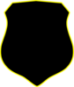 Slightly Rounded Cornered Shield 3 Clip Art