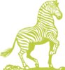 Green Zebra Clip Art