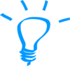 Lightbulb Blue Clip Art