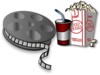 Movie Reel Pocorn Clip Art