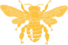 Yellow Bee Fat Clip Art