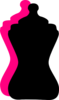 Black Pink Bottle Clip Art