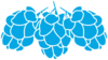 Blue2 Hops Stencil Clip Art