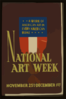 National Art Week, November 25th - December 1st A Work Of American Art In Every American Home. Clip Art