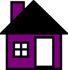 Purple House The Clip Art