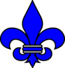 Blu Fleur De Lis Clip Art