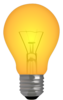 Light Bulb 75% Lit Clip Art