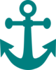 Teal Anchor Clipart Clip Art