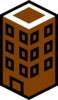 Brown Building Clip Art