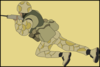 Camosoldiercrawling Clip Art