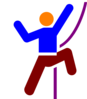 Climber-colourful Clip Art