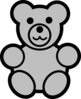 Gray Bear Clip Art