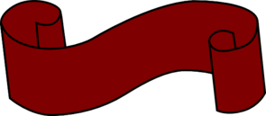 Red Scroll Clip Art