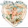 Vintage Valentine Clipart Image