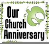 Happy Th Anniversary Word Art Clipart Image