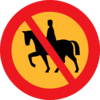 No Horse Riding Sign Clip Art