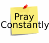 Pray Constantly Clip Art