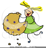 Free Santa Eating Cookies Clipart Image