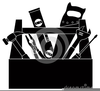 Toolbox Clipart Black And White Image