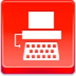 Free Red Button Icons Typewriter Image