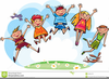 Children Jumping Clipart Free Image