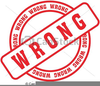 Wrong Answer Clipart Image