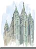 Salt Lake City Temple Clipart Image