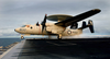 An E-2c Hawkeye Assigned To The Black Eagles Of Carrier Airborne Early Warning Squadron One One Three (vaw-113) Launches From One Of Four Steam Powered Catapults Aboard Uss John C. Stennis (cvn 74) Image