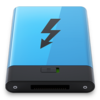 Blue Thunderbolt B Icon Image