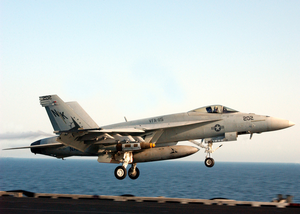 Super Hornet Launches From Uss Lincoln Image