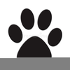 Free Clipart Dog Paw Print Image