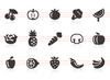 Fruit And Vegetables Icons Image