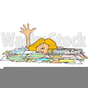 Clipart Buried In Paperwork Image