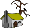 Witch Cottage Clip Art