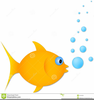 Fish Bubbles Clipart Image