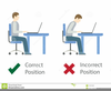 Bad Posture Clipart Image