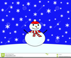 Large Free Snowman Clipart Image